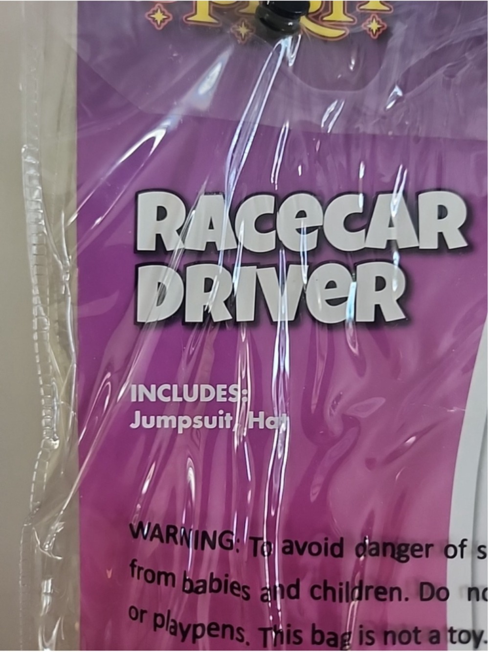 SPIRIT Racecar Driver Unisex Dress Up Halloween Child Costume,Large 12/14, NIB - Picture 5 of 5